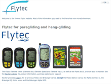 Tablet Screenshot of flytec.ch
